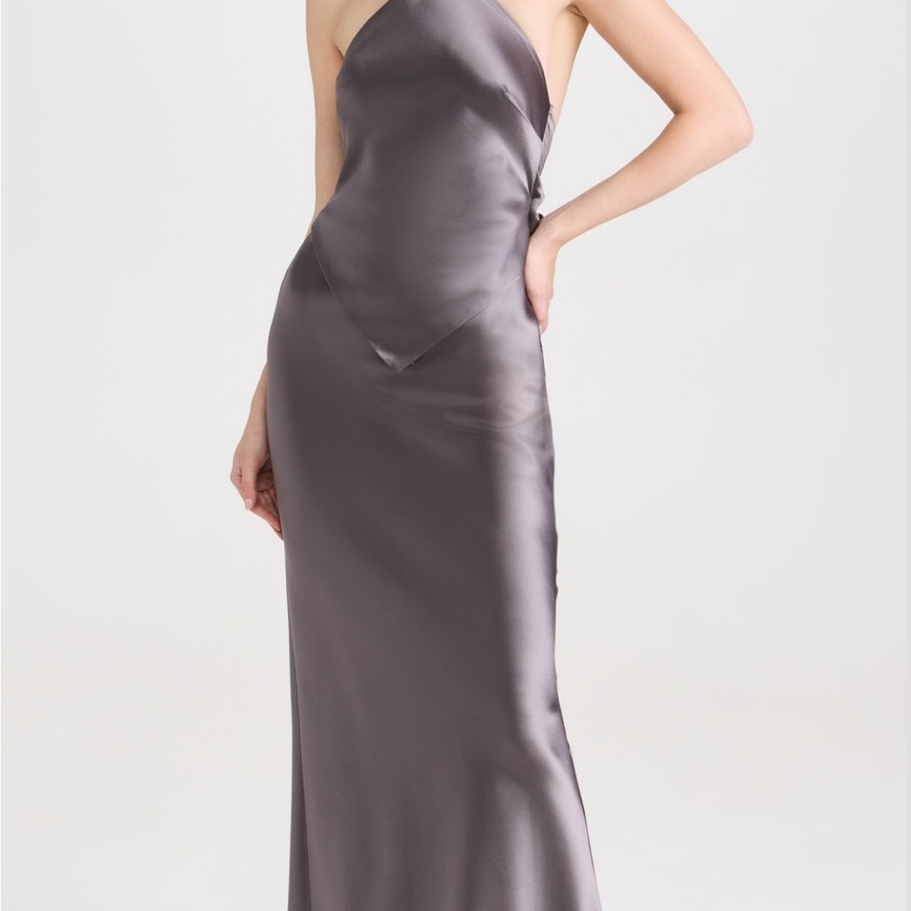 Retrofete Charcoal Grey Halter Dress